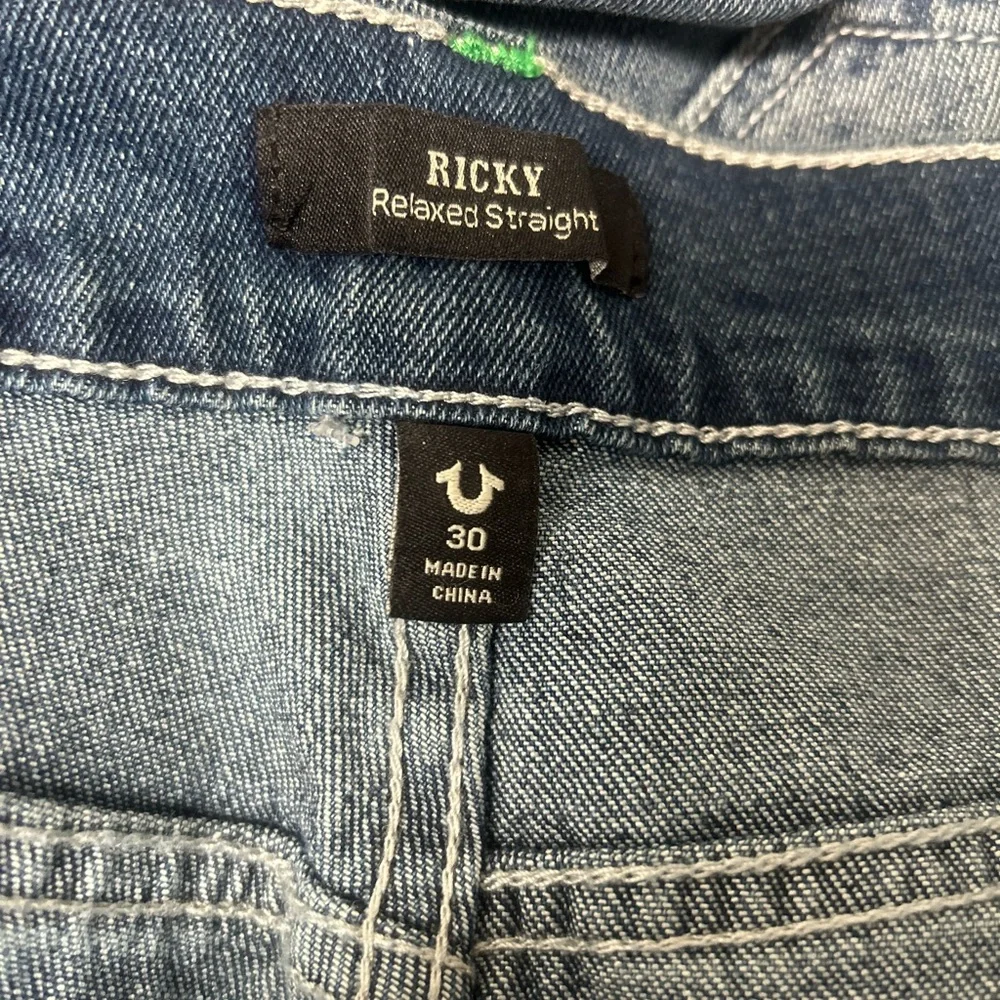True Religion Dark Blue Men's Straight Jeans‎ 30/34